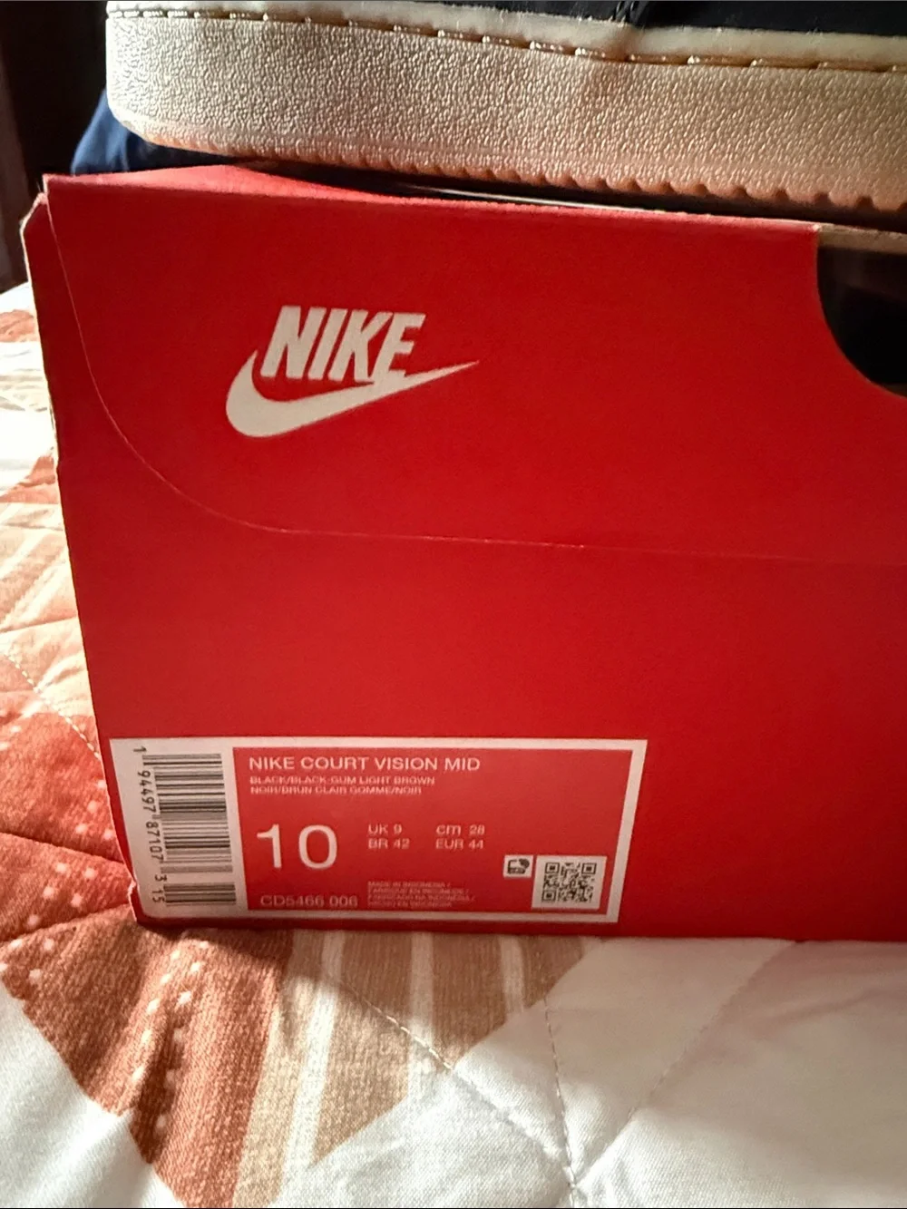 Nike Men’s Black High-Top Sneakers with Gum Outsole